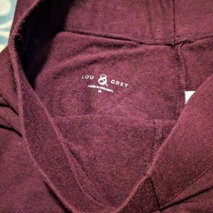 Lou & Grey Maroon fleece lined leggings